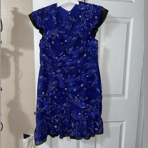 Three Floor Afterglow Celestial Star Print Dress - Picture 6 of 13